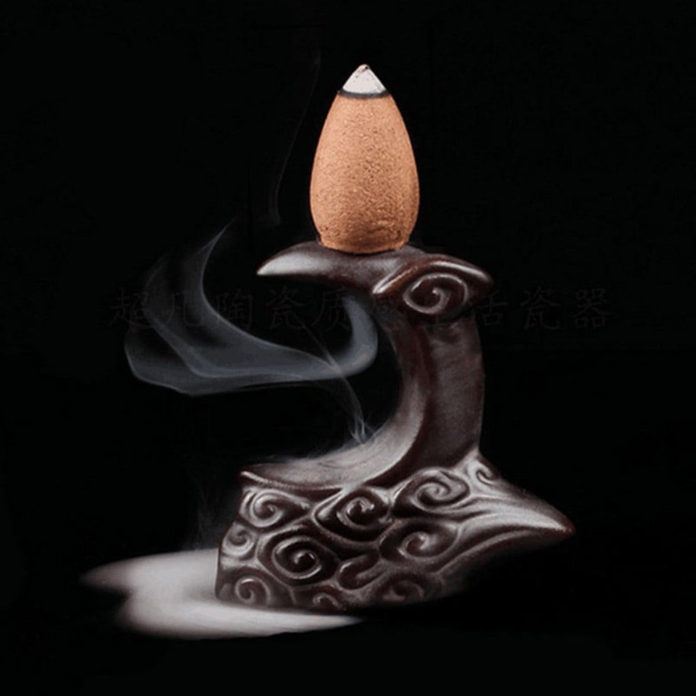 Mini Style Creative Ceramic Incense Holder Portable Backflow